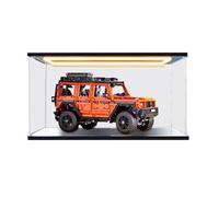 HCAEIOFJ Clear Acrylic Display Case for Lego Technic 42177 Mercedes-Benz G 500, Black Bottom+Top Light