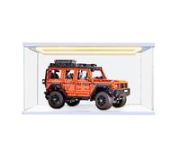 HCAEIOFJ Clear Acrylic Display Case for Lego Technic 42177 Mercedes-Benz G 500, White Bottom+Top Light