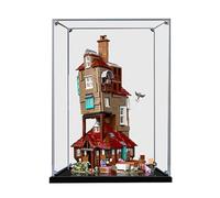 HCAEIOFJ Clear Acrylic Display Case for LegoHarry 76437 Applicable for Humble Abode Set Display Box Gift(Display Case Only) (Black Bottom)