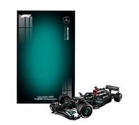 HCAEIOFJ Clear Acrylic Display Wallboard for Lego Technic 42171 Applicable for Mercedes-AMG F1 W14 E Performance Lego Car Decorative Wall Mount (Wallboard Only)（Design B）