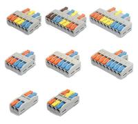 hcaioz 10/50pcs Quick Wire Connector Compact Wiring Splicing Conector Electrical Push In Lighting Terminal Block caw.