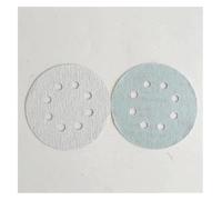 hcaioz 100pcs 5inch 8 Hole Flocking Sandpaper Piece Pneumatic Grinding Machine Disk 125MM Drawing Self Adhesive Sand Disc yxr.