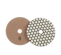 hcaioz 1pc 4 Inch Diamond Polishing Pad Dry Use Flexible Sanding Disc Resin Bond for Granite Marble Stone Grinding Abrasive Tool yxr.