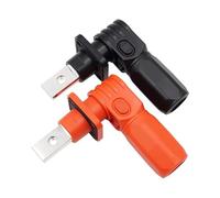 hcaioz 2pcs 120A 200A DC 1000V Single Core Quick Pl-ug Energy Storage Connector Red Copper Waterproof Terminal caw.