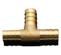 hcaioz Brass Splicer Pipe Fitting T Shape Tee Hose Barb 4 6 8 10 12 16mm Copper Barbed Connector Joint Air Water Oil Coupler Adapter acx.