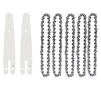 hcaioz Chainsaw Chain Guide Saw for Woodworking 5PCS 6Inch with Replacement Bar mxi.