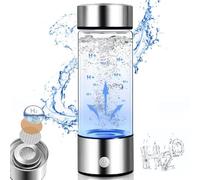 HCANTE Hydrogen Water Bottle Generator, Portable USB Charging Rich Hydrogen Water Purifier Filter Glass Cup, 420ML, Rapid hydrogen production 1500PPB, Hydrogen Water Machine, For Home Office Travel