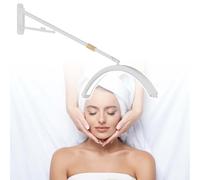 HCAUYNN Aluminum Hanging Lash Lamp,Wall Mounted Half Moon Lamp, 3000K-6000K Color Temperature/0%-100% Brightness Adjust,For Body Care,White