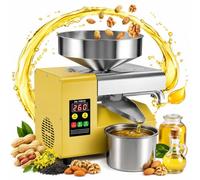 HCAUYNN Cold Press Oil Machine, Automatic Oil Press, SUS420 Pressing Core