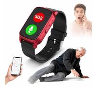 HCAUYNN Elderly GPS Bracelet with Real-Time Location Tracking, Fall Detection, One-Touch SOS, Loud Speaker, Daily Wellness Data and Easy App Use