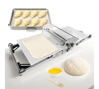 HCAUYNN Folding Electric Dough Rolling Machine with Sheeter Board, Stainless Steel Electric Dough Sheeter for Home Electric Dough Roller Machine with Thickness Adjustable for Pastry Baking