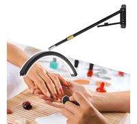 HCAUYNN Half Circle Chandelier,Wall-Mounted Punch Installation,For Lash And Eyelash Extensions, Tattoos, Estheticians, Office, Working, And Reading,Black