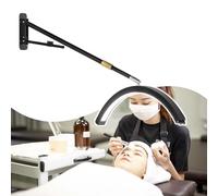 HCAUYNN High Lumen Half-Moon Led Beauty Light, Dimmable Aluminum U-Shaped Light,Eye Protection Beauty Nail Special Photographic Fill Light,Black