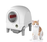 HCAUYNN Indoor Self Cleaning Cat Litter Box - Automatically Collect Solids In The Box,With Garbage Collection Box, For Families With Multiple Cats