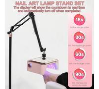 HCAUYNN Professional Foot Nail Lamp, With 360° Holder And Pedicure Chair,Light Therapy Nail Art Lamp For Nail Salon Beauty White