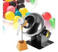 HCAUYNN Table Top Automatic Tablet Coating Machine,Electric Sugar Coater Pan+ Hair Dryer,Chocolate Drying Polishing Machine,220V