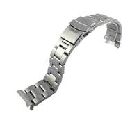 HCBBCEW 3-Style Stainless Steel Dive Strap Compatible With Casio Duro MDV-106/MDV-107|22mm Metal Bracelet Replacement Luxury Fashion(A-silvery 3,22mm logo)
