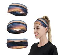 HCBPWVQA cities night view Sports Headbands for Men Women Sweatbands Moisture Wicking Workout Sweat Bands Mens Running Headband Sweat Head Bands for Tennis Stretchy Hairband