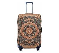 HCBPWVQA Luggage Cover Protector Washable Stretch Suitcase Protector Antique Orientalist Art Suitcase Cover Anti-Scratch Travel Baggage Covers Fits 18-32 Inch Luggage Protectors, Black, S