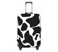 HCBPWVQA Luggage Cover Protector Washable Stretch Suitcase Protector Cow spot Suitcase Cover Anti-Scratch Travel Baggage Covers Fits 18-32 Inch Luggage Protectors, Black, M