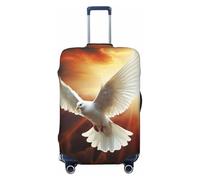 HCBPWVQA Luggage Cover Protector Washable Stretch Suitcase Protector Dove Sun Art Suitcase Cover Anti-Scratch Travel Baggage Covers Fits 18-32 Inch Luggage Protectors, Black, X-Large
