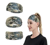 HCBPWVQA Snow Wonderland Pine Tree Christmas Sports Headbands for Men Women Sweatbands Moisture Wicking Workout Sweat Bands Mens Running Headband Sweat Head Bands for Tennis Stretchy Hairband