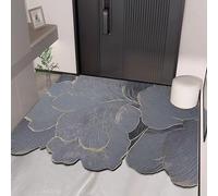 HCBUTAE Dirt Trapper Front Door Mat, Non-Slip Rubber Backing, Irregular Flower Doormats Washable Entryway Rug, Welcome Floor Mat, Absorbent Water(Flower 7,100 * 140 cm)