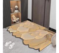 HCBUTAE Dirt Trapper Front Door Mat, Non-Slip Rubber Backing, Irregular Flower Doormats Washable Entryway Rug, Welcome Floor Mat, Absorbent Water(Flower 9,120 * 160 cm)