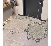 HCBUTAE Dirt Trapper Front Door Mat, Non-Slip Rubber Backing, Irregular Flower Doormats Washable Entryway Rug, Welcome Floor Mat, Absorbent Water(Flower 2,80 * 100 cm)