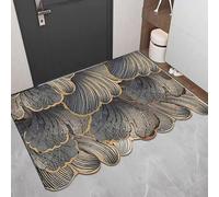 HCBUTAE Dirt Trapper Front Door Mat, Non-Slip Rubber Backing, Irregular Flower Doormats Washable Entryway Rug, Welcome Floor Mat, Absorbent Water(Flower 10,60 * 90 cm)