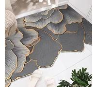 HCBUTAE Dirt Trapper Front Door Mat, Non-Slip Rubber Backing, Irregular Flower Doormats Washable Entryway Rug, Welcome Floor Mat, Absorbent Water(Flower 5,100 * 160 cm)