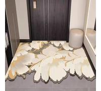 HCBUTAE Dirt Trapper Front Door Mat, Non-Slip Rubber Backing, Irregular Flower Doormats Washable Entryway Rug, Welcome Floor Mat, Absorbent Water(Flower 4,60 * 90 cm)