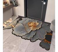 HCBUTAE Dirt Trapper Front Door Mat, Non-Slip Rubber Backing, Irregular Flower Doormats Washable Entryway Rug, Welcome Floor Mat, Absorbent Water(Flower 6,80 * 120 cm)
