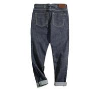 Hcclijo Men's Classic Denim Jeans Vintage Straight Dark Selvedge Jeans Denim Blue 38