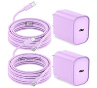 Hccob iPhone 14 13 12 Charger Fast Charging, [MFi Certified] Long USB C to Lightning Cable, 20W USB C Fast Charger Block for iPhone14 Pro Max/13/12Pro Max/11/11Pro Max/XS/XR/X/8Plus,iPad(Purple-6FT)