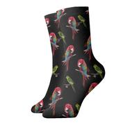 Hceaatb Adult Ankle Socks Cute Beautiful Parrot Casual Crew Socks Combed Cotton Sock Colorful Fun Socks For Men'S Women'S Thermal