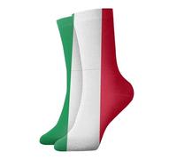 Hceaatb Adult Ankle Socks Italian Flag Casual Crew Socks Combed Cotton Sock Colorful Fun Socks For Men'S Women'S Thermal