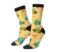 Hceaatb Funny And Crazy Socks For Men Women Frog Butterfly Bee Fun Cozy Crazy Novelty Fashion Breathable Novelty Crew Socks