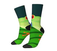 Hceaatb Funny And Crazy Socks For Men Women Frog Green Cute Fun Cozy Crazy Novelty Fashion Breathable Novelty Crew Socks