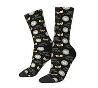 Hceaatb Funny And Crazy Socks For Men Women Seamless-New-Years-Eve-Pattern-With-Countdown-Vector-34737919 Fun Cozy Crazy Novelty Fashion Breathable Novelty Crew Socks
