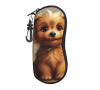 Hceaatb Glasses Case Pet Dog Soft Case Ultra Light Zipper Eyeglass Case With Belt Clip, Sunglasses Travel Pouch For Men Women