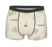 Hceaatb Men'S Boxer Briefs Chemistry Science Experiment Stretch soft breathable Casual Underwear Boxer Shorts Black