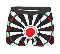 Hceaatb Men'S Boxer Briefs Game Dart Board Stretch soft breathable Casual Underwear Boxer Shorts Black