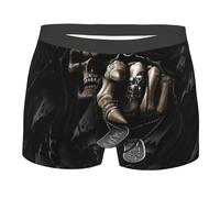 Hceaatb Men'S Boxer Briefs Grim Reaper Death Horror Stretch soft breathable Casual Underwear Boxer Shorts Black