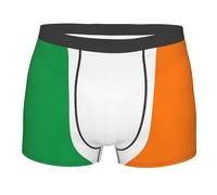 Hceaatb Men'S Boxer Briefs Irish Flag Stretch soft breathable Casual Underwear Boxer Shorts Black