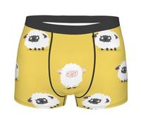 Hceaatb Men'S Boxer Briefs White Black Sheep Stretch soft breathable Casual Underwear Boxer Shorts