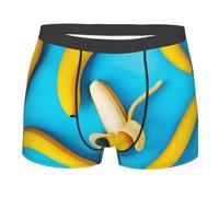 Hceaatb Men'S Boxer Briefs Yellow Bananas Stretch soft breathable Casual Underwear Boxer Shorts