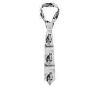 Hceaatb Men'S Ties Cat Funny Toilet Bow Necktie Unisex Satin Printed Thin Ties For Business, Weddings, Proms, Parties, Graduation