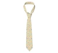 Hceaatb Men'S Ties Colorful Bird Bow Necktie Unisex Satin Printed Thin Ties For Business, Weddings, Proms, Parties, Graduation
