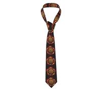 Hceaatb Men'S Ties Dart Board Fire Bow Necktie Unisex Satin Printed Thin Ties For Business, Weddings, Proms, Parties, Graduation